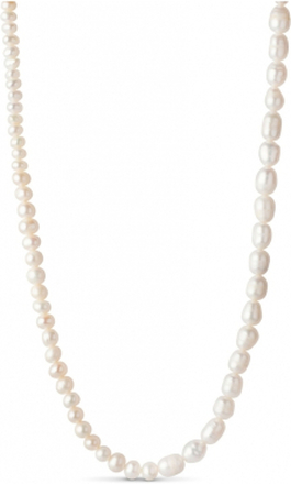 Hvitt emalje halskjede perlie smykker