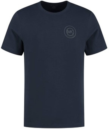 Michael Kors Peached Jersey Crew Neck T-shirt Mörkblå bomull Large Herr
