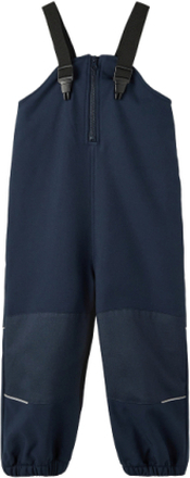 Nmnalfa08 Softshell Bib Pant Solid Fo Outerwear Softshells Softshell Trousers Navy Name It