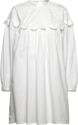 Embroidery Anglaise Mini Dress Designers Short Dress White Stella Nova