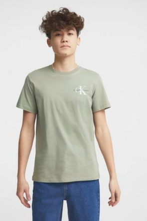 Calvin Klein T-Shirt Chest Monogram Top Grön
