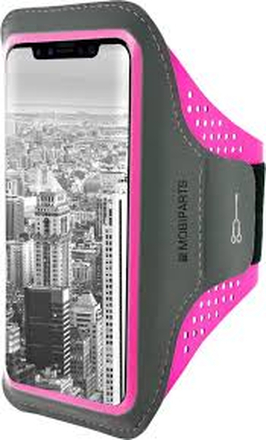 Mobiparts Comfort Fit Sportarmband für Apple iPhone 11 Neon Pink Neon Pink