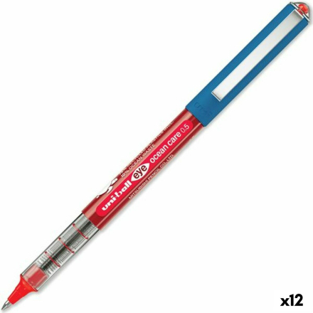 Penna för flytande bläck Uni-Ball Eye Ocean Care 0,5 mm Röd