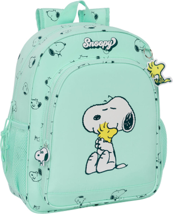 Skolryggsäck Snoopy Groovy Grön 32 X 38 X 12 cm
