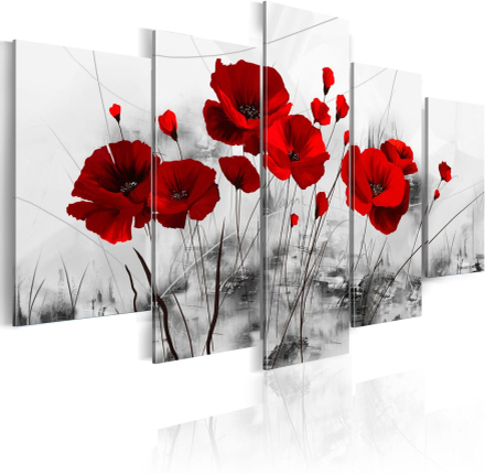 Billede - Poppies - Red Miracle - 200 x 100 cm