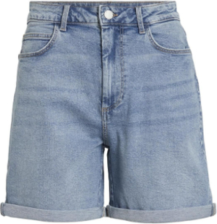 Vijo Hw Lbd Shorts - Noos Bottoms Shorts Denim Shorts Blue Vila