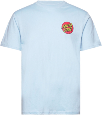 Classic Dot Chest T-Shirt Tops T-Kortærmet Skjorte Blue Santa Cruz