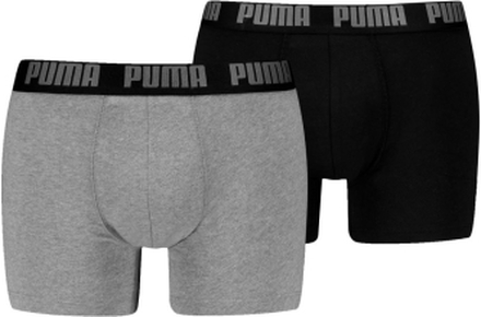 Puma Boxershorts Everyday Basic 2-pack Grey Melange / Black-XXL