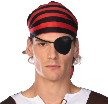Ögonlapp Pirat Svart