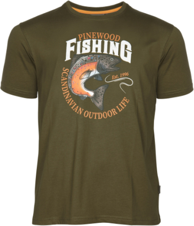Pinewood Pinewood Men's Fish T-Shirt Green T-shirts M