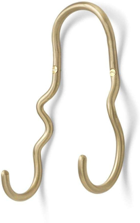 ferm LIVING - Curvature Double Hook Brass ferm LIVING