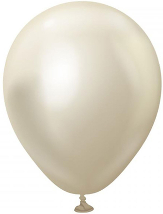 Latexballonger Professional Mini White Gold Chrome - 100-pack