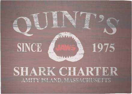 Decorsome x Jaws Quints Shark Charter Woven Rug - Large