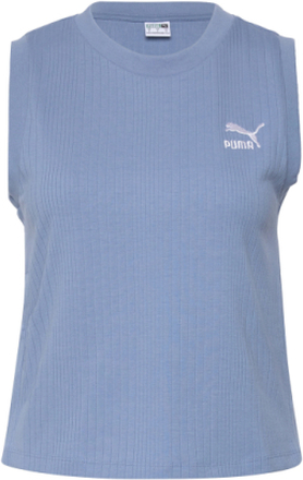 Classics Ribbed Relaxed Tank Tops T-shirts & Tops Sleeveless Blue PUMA