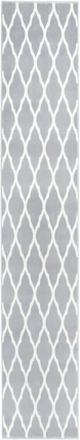 vidaXL Gulvteppe BCF grå og hvit 80x500 cm
