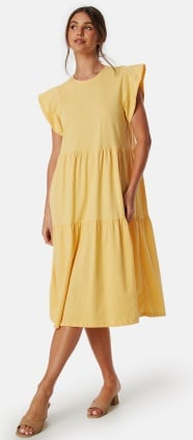 VILA Visummer S/S midi dress Yellow L