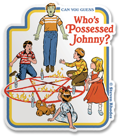 Steven Rhodes - Who's Possessed Johnny Sticker, Accessories