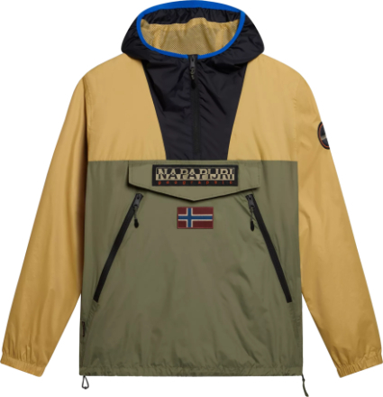 Napapijri Napapijri Unisex Rainforest Ripstop Anorak Jacket Green/Beige Ovadderade vardagsjackor XL