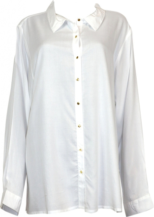 Oversize shirt - 8855 - Hvid Hvid 42/44