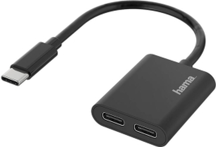 HAMA HAMA USB-C Audio/Charging Adapter 2-in-1