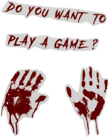 Do You Want to Play a Game? - Blodige klistremerker