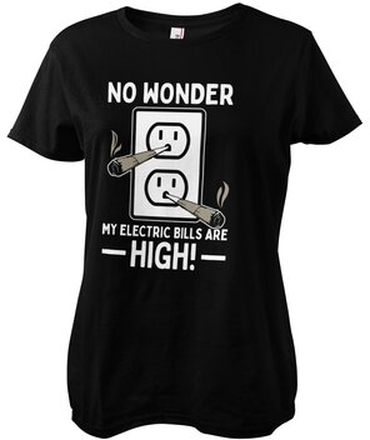 No Wonder My Bills Are High Girly Tee, T-Shirt