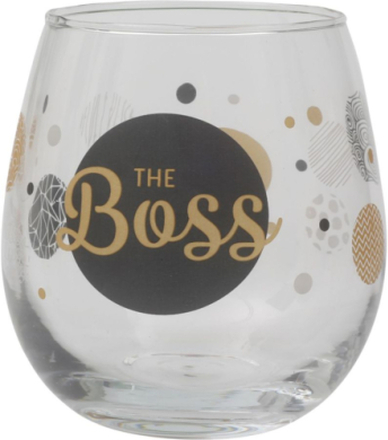The Boss - Fotløst Vinglass/Ølglass/Brusglass - 450 ml