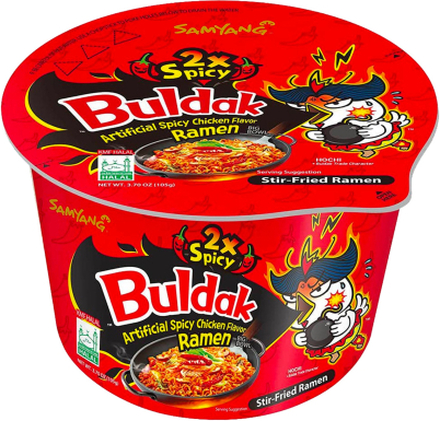 Samyang Buldak Hot Chicken Ramen Noodles 2x Spicy - 105 gram
