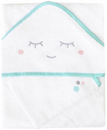 Poncho-håndklæde med Hætte Domiva Aqua Smile