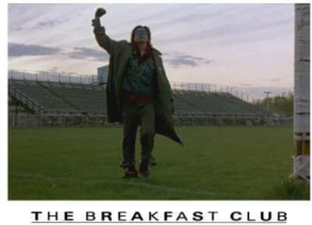 The Breakfast Club End Scene Hoodie - White - S