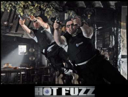 Hot Fuzz Pub Scene Hoodie - Black - L - Black