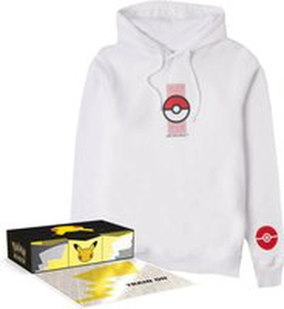 Pokémon TCG: Celebrations Ultra Premium Collection 25th Anniversary & Hoodie Bundle - XXL - White