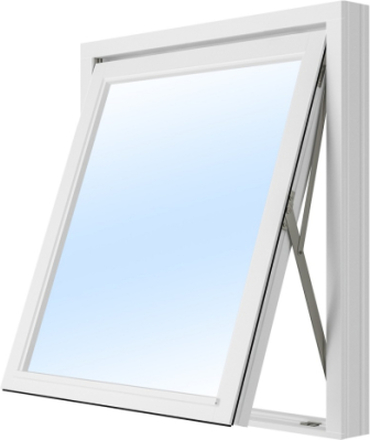 Vridfönster - 2-glas - Trä 7x11 Frostat glas Ingen spaltventil