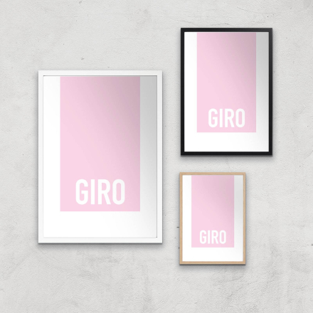 PBK Giro Giclee Art Print - A4 - Black Frame