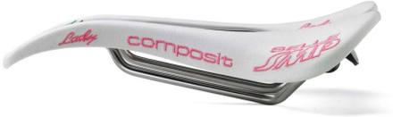 Selle SMP Composit Dame Sete Hvit, 129x263 mm, stål rails, 200 gram
