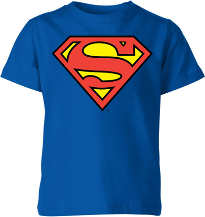 DC Originals Official Superman Shield Kids' T-Shirt - Royal Blue - 7-8 Years