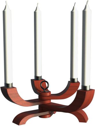 Design House Stockholm - Nordic light lysestake 4-armet rød limited edition