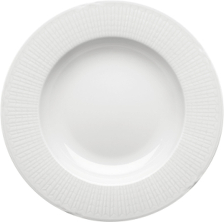 Swedish Grace Plate Deep 25Cm Home Tableware Plates Deep Plates White Rörstrand