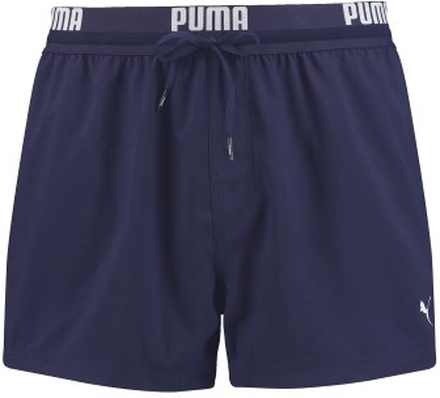 Puma Badbyxor Logo Short Length Swim Shorts Marin polyester X-Large Herr