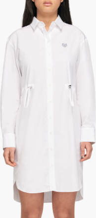 Kenzo - Mini Tiger Shirt Dress - Hvid - L