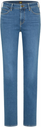 Light Blue Lee Lady Marion Straight Mid Ada-L301Qdvb Jeans