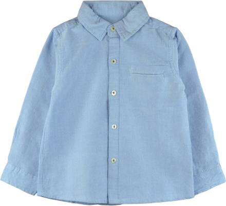 Ljusblå oxfordskjorta (Storlek: 6 år - 116 cm)