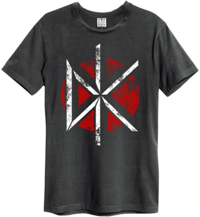 Dead Kennedys: Logo Amplified Vintage Charcoal x Large t Shirt