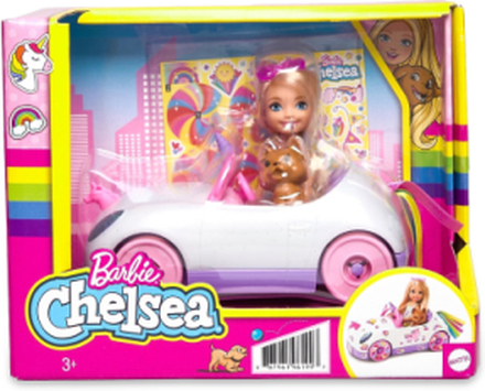 Chelsea Doll And Car Toys Dolls & Accessories Dolls Multi/patterned Barbie