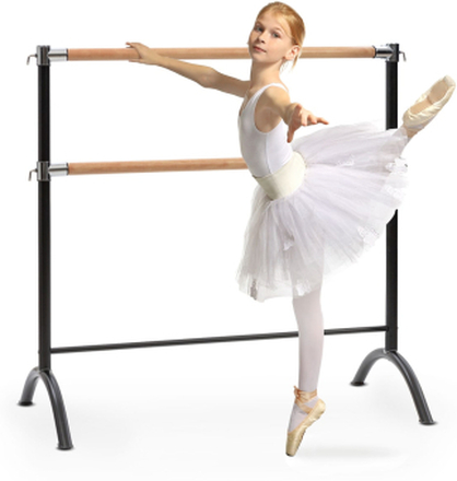 Barre Anna dubbel-balettstång, fristående, 110 x 113 cm, 2 x 38mm Ø