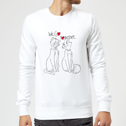 Disney Aristocats We Go Together Sweatshirt - White - L