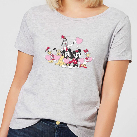Disney Mickey Mouse Love Friends Women's T-Shirt - Grey - S