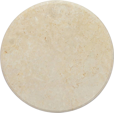 vidaXL Bordsskiva gräddvit Ø60x2,5 cm marmor