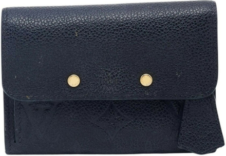 Louis Vuitton Black Monogram Imprint Bridge Compact Wallet