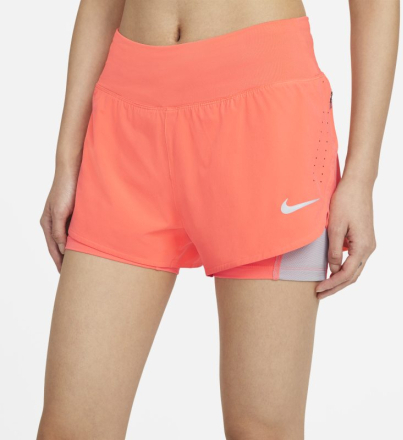 Nike Eclipse Women's 2-In-1 Running Shorts - Orange